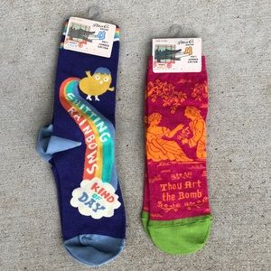 NWT Women’s Blue Q socks - 2 pair, fits size 5-10